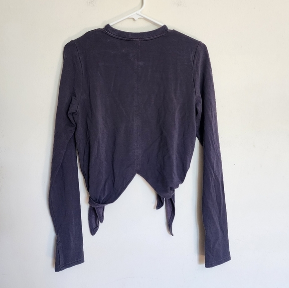 Athleta Samsara Side Tie Lyocell Blend Sweatshirt size XS in Gray - Picture 5 of 7